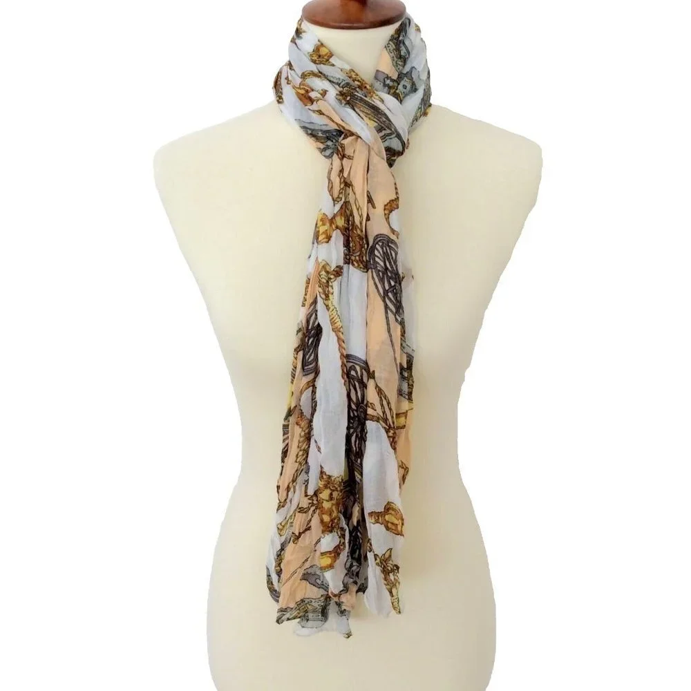 Long Colorful Lightweight Scarf